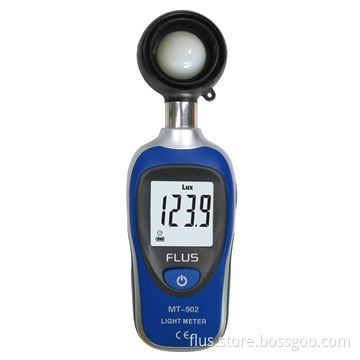 Mini lux meter, 0 to 200K lux, peak capturing, max/min/data recording